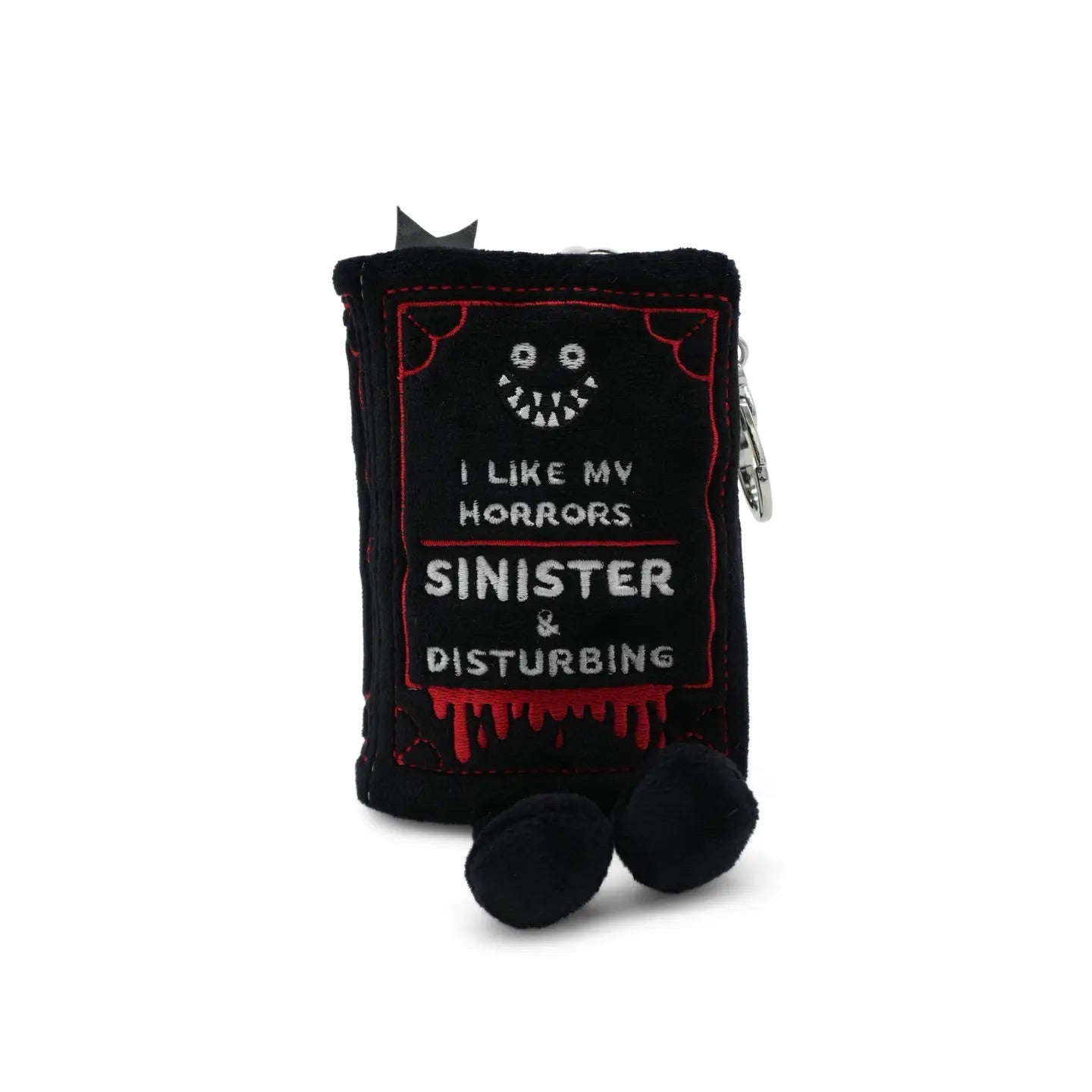 I Like My Horrors Sinister & Disturbing Book Plush Bag Charm
