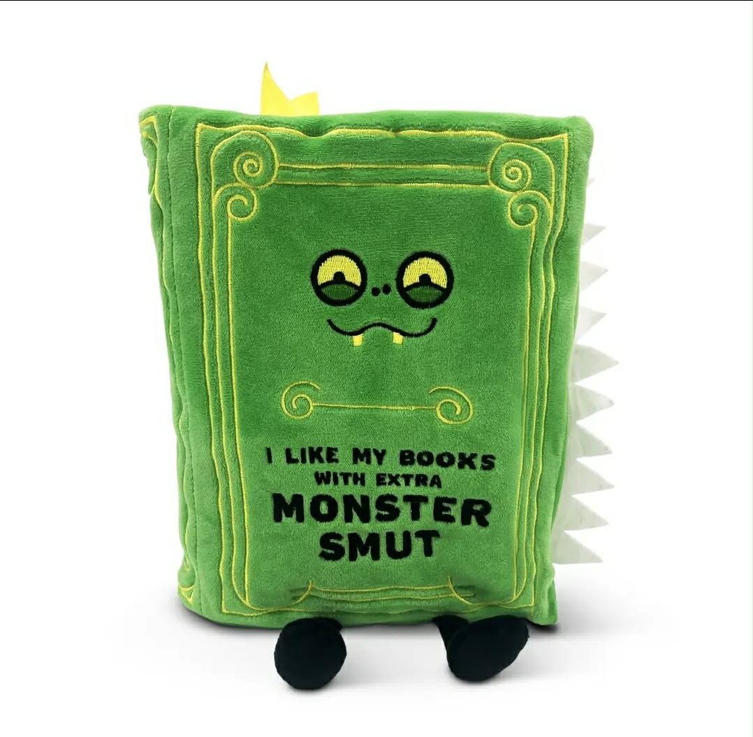 I Like My Books with Extra Monster Smut Book Plush