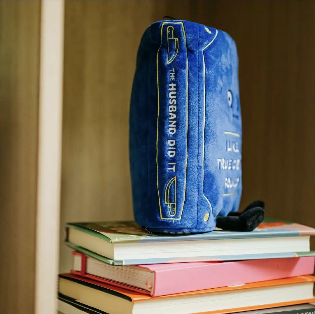 I Like My True Crime Solved Book Plush