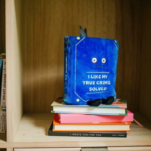 I Like My True Crime Solved Book Plush