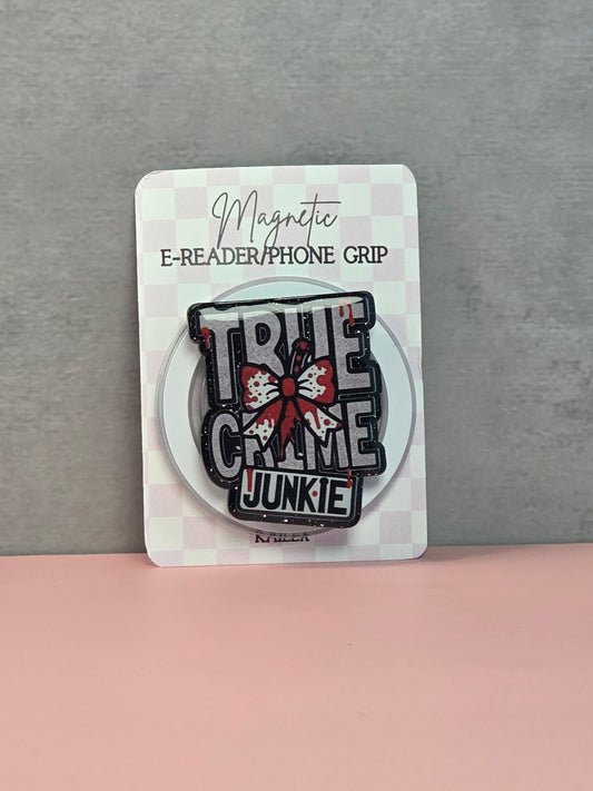 True Crime Junkie with bow Magnetic Grip